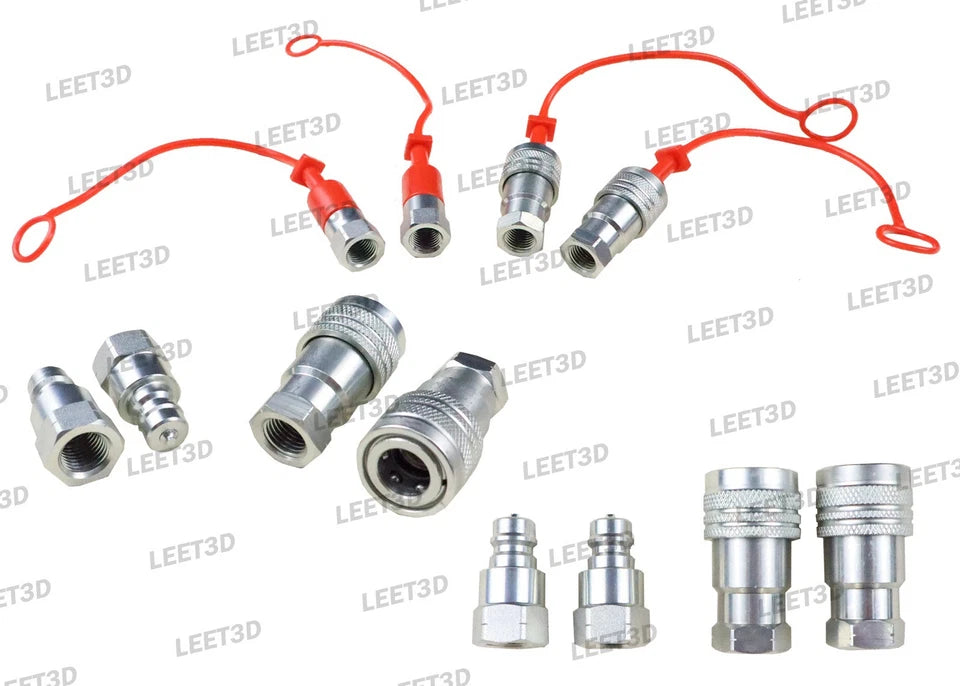 2 Three Way Diverter Valves Excavator for 1-2 ton Chinese Mini Excavator W/Quick Connects