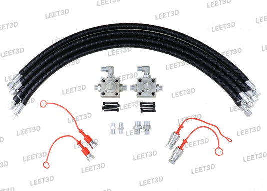 2 Three Way Diverter Valves Excavator for 1-2 ton Chinese Mini Excavator W/Quick Connects
